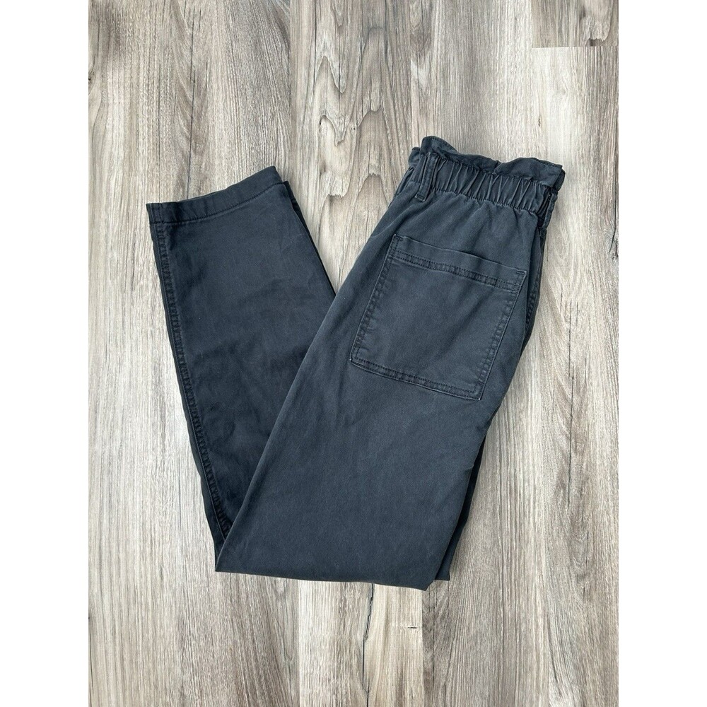 Paperbag High Waist Tapered Ankle Pants Universal Thread Dark Gray 10 Boho